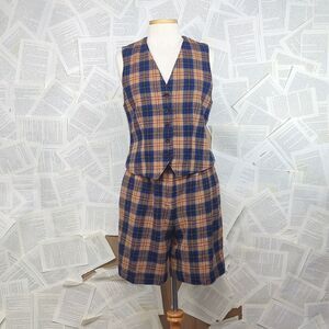 Pendleton 100% wool shorts + vest set Vintage size 10
